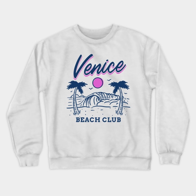 Venice Beach Club Crewneck Sweatshirt by funandgames